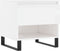 vidaXL - Salontafels - 2 - st - 50x46x50 - cm - bewerkt - hout - hoogglans - wit