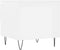 vidaXL - Salontafels - 2 - st - 50x46x50 - cm - bewerkt - hout - hoogglans - wit