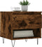 vidaXL - Salontafels - 2 - st - 50x46x50 - cm - bewerkt - hout - gerookt - eikenkleurig