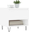 vidaXL - Salontafels - 2 - st - 50x46x50 - cm - bewerkt - hout - wit