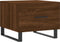 vidaXL - Salontafels - 2 - st - 50x50x40 - cm - bewerkt - hout - bruin - eikenkleur
