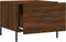 vidaXL - Salontafels - 2 - st - 50x50x40 - cm - bewerkt - hout - bruin - eikenkleur