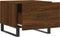 vidaXL - Salontafels - 2 - st - 50x50x40 - cm - bewerkt - hout - bruin - eikenkleur