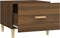vidaXL - Salontafels - 2 - st - 50x50x40 - cm - bewerkt - hout - bruin - eikenkleur