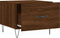 vidaXL - Salontafels - 2 - st - 50x50x40 - cm - bewerkt - hout - bruin - eikenkleur