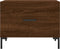 vidaXL - Salontafels - 2 - st - 50x50x40 - cm - bewerkt - hout - bruin - eikenkleur