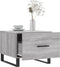 vidaXL - Salontafels - 2 - st - 50x50x40 - cm - bewerkt - hout - grijs - sonoma - eiken