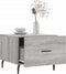 vidaXL - Salontafels - 2 - st - 50x50x40 - cm - bewerkt - hout - grijs - sonoma - eiken