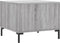 vidaXL - Salontafels - 2 - st - 50x50x40 - cm - bewerkt - hout - grijs - sonoma - eiken