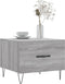 vidaXL - Salontafels - 2 - st - 50x50x40 - cm - bewerkt - hout - grijs - sonoma - eiken