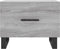 vidaXL - Salontafels - 2 - st - 50x50x40 - cm - bewerkt - hout - grijs - sonoma - eiken