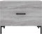 vidaXL - Salontafels - 2 - st - 50x50x40 - cm - bewerkt - hout - grijs - sonoma - eiken
