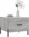 vidaXL - Salontafels - 2 - st - 50x50x40 - cm - bewerkt - hout - grijs - sonoma - eiken