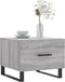 vidaXL - Salontafels - 2 - st - 50x50x40 - cm - bewerkt - hout - grijs - sonoma - eiken