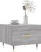 vidaXL - Salontafels - 2 - st - 50x50x40 - cm - bewerkt - hout - grijs - sonoma - eiken