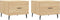 vidaXL - Salontafels - 2 - st - 50x50x40 - cm - bewerkt - hout - sonoma - eikenkleurig