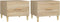 vidaXL - Salontafels - 2 - st - 50x50x40 - cm - bewerkt - hout - sonoma - eikenkleurig