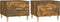 vidaXL - Salontafels - 2 - st - 50x50x40 - cm - bewerkt - hout - gerookt - eikenkleurig