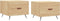 vidaXL - Salontafels - 2 - st - 50x50x40 - cm - bewerkt - hout - sonoma - eikenkleurig