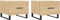 vidaXL - Salontafels - 2 - st - 50x50x40 - cm - bewerkt - hout - sonoma - eikenkleurig