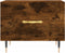 vidaXL - Salontafels - 2 - st - 50x50x40 - cm - bewerkt - hout - gerookt - eikenkleurig