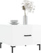 vidaXL - Salontafels - 2 - st - 50x50x40 - cm - bewerkt - hout - hoogglans - wit