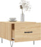 vidaXL - Salontafels - 2 - st - 50x50x40 - cm - bewerkt - hout - sonoma - eikenkleurig