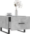 vidaXL - Salontafels - 2 - st - 50x50x40 - cm - bewerkt - hout - betongrijs