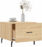 vidaXL - Salontafels - 2 - st - 50x50x40 - cm - bewerkt - hout - sonoma - eikenkleurig