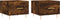 vidaXL - Salontafels - 2 - st - 50x50x40 - cm - bewerkt - hout - gerookt - eikenkleurig