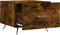 vidaXL - Salontafels - 2 - st - 50x50x40 - cm - bewerkt - hout - gerookt - eikenkleurig