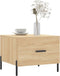 vidaXL - Salontafels - 2 - st - 50x50x40 - cm - bewerkt - hout - sonoma - eikenkleurig