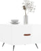 vidaXL - Salontafels - 2 - st - 50x50x40 - cm - bewerkt - hout - hoogglans - wit