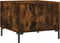 vidaXL - Salontafels - 2 - st - 50x50x40 - cm - bewerkt - hout - gerookt - eikenkleurig
