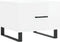 vidaXL - Salontafels - 2 - st - 50x50x40 - cm - bewerkt - hout - hoogglans - wit