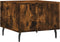 vidaXL - Salontafels - 2 - st - 50x50x40 - cm - bewerkt - hout - gerookt - eikenkleurig