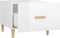 vidaXL - Salontafels - 2 - st - 50x50x40 - cm - bewerkt - hout - hoogglans - wit