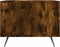 vidaXL - Salontafels - 2 - st - 50x50x40 - cm - bewerkt - hout - gerookt - eikenkleurig