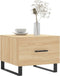 vidaXL - Salontafels - 2 - st - 50x50x40 - cm - bewerkt - hout - sonoma - eikenkleurig