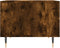 vidaXL - Salontafels - 2 - st - 50x50x40 - cm - bewerkt - hout - gerookt - eikenkleurig