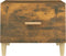 vidaXL - Salontafels - 2 - st - 50x50x40 - cm - bewerkt - hout - gerookt - eikenkleurig
