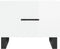 vidaXL - Salontafels - 2 - st - 50x50x40 - cm - bewerkt - hout - hoogglans - wit