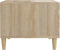 vidaXL - Salontafels - 2 - st - 50x50x40 - cm - bewerkt - hout - sonoma - eikenkleurig