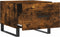 vidaXL - Salontafels - 2 - st - 50x50x40 - cm - bewerkt - hout - gerookt - eikenkleurig