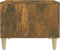 vidaXL - Salontafels - 2 - st - 50x50x40 - cm - bewerkt - hout - gerookt - eikenkleurig