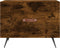 vidaXL - Salontafels - 2 - st - 50x50x40 - cm - bewerkt - hout - gerookt - eikenkleurig