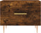 vidaXL - Salontafels - 2 - st - 50x50x40 - cm - bewerkt - hout - gerookt - eikenkleurig