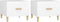 vidaXL - Salontafels - 2 - st - 50x50x40 - cm - bewerkt - hout - wit