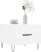 vidaXL - Salontafels - 2 - st - 50x50x40 - cm - bewerkt - hout - wit