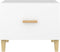 vidaXL - Salontafels - 2 - st - 50x50x40 - cm - bewerkt - hout - wit